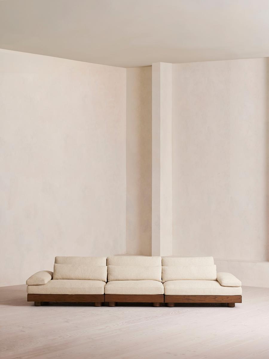 Truro Modular Sofa, Four Seater, Textured Linen