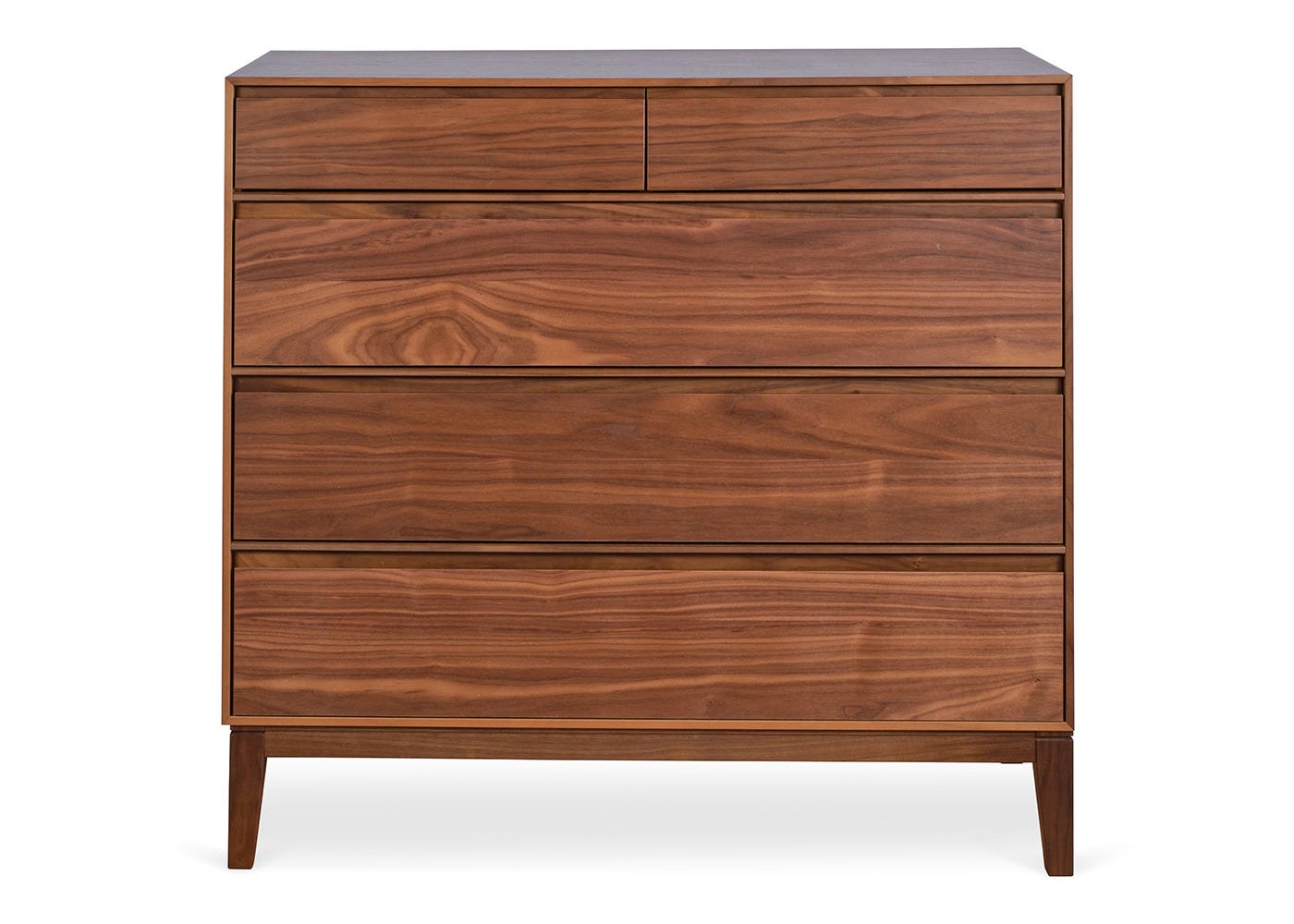 Heal's Lars 5 Drawer Chest Walnut
