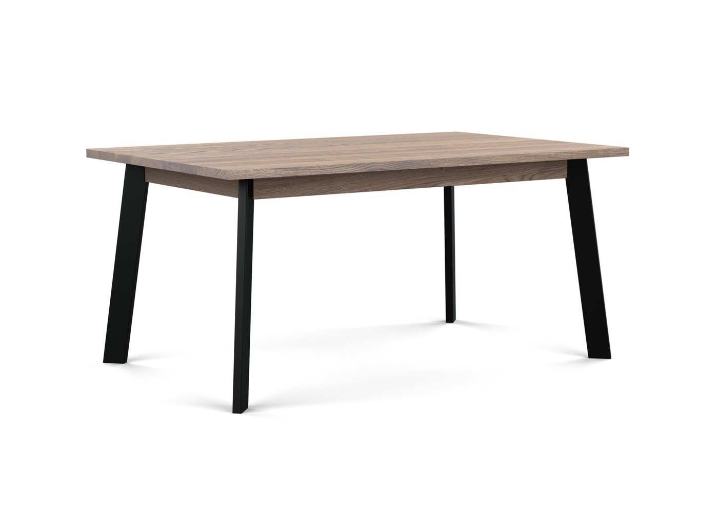 Heal's Nova Extending Dining Table Grey Oiled Oak L160 + 50cm x2