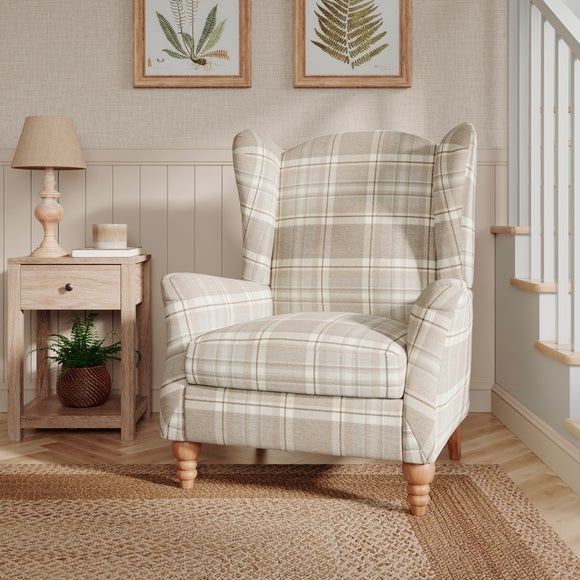 Charnwood Checked Pushback Armchair