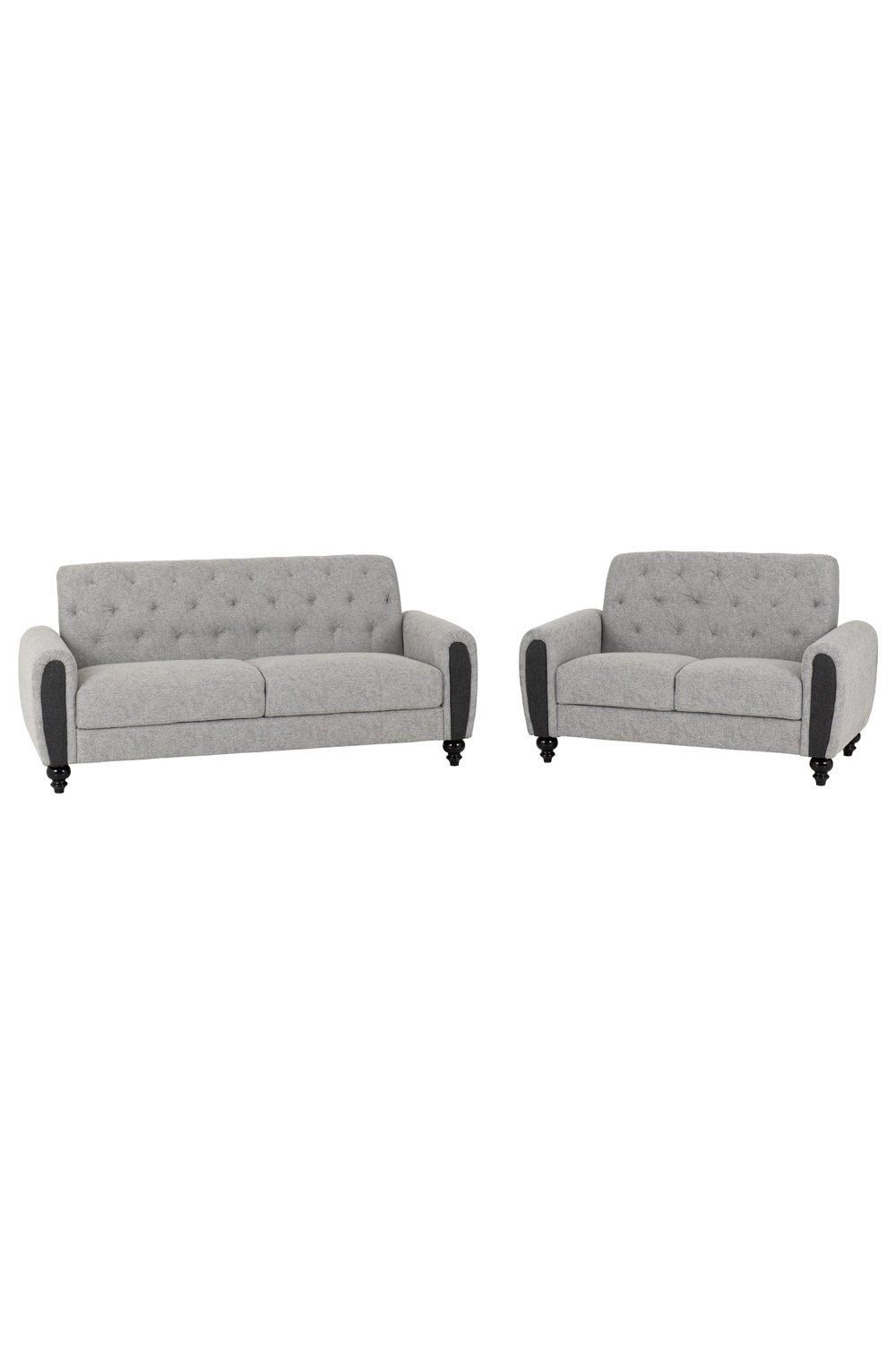 Seconique Chester 3+2 Suite in Light Grey 2