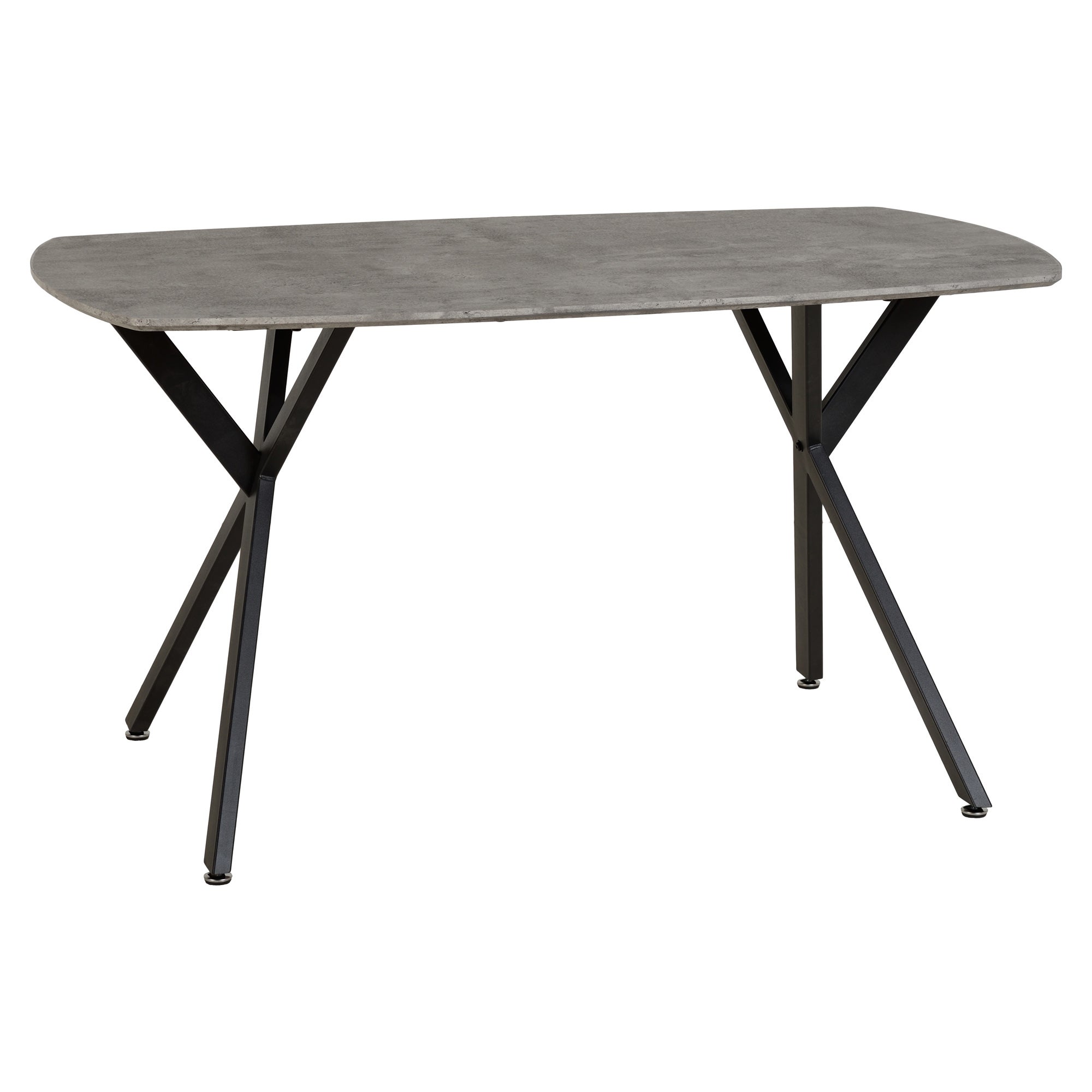 Athens 4 Seater Rectangular Dining Table, Grey