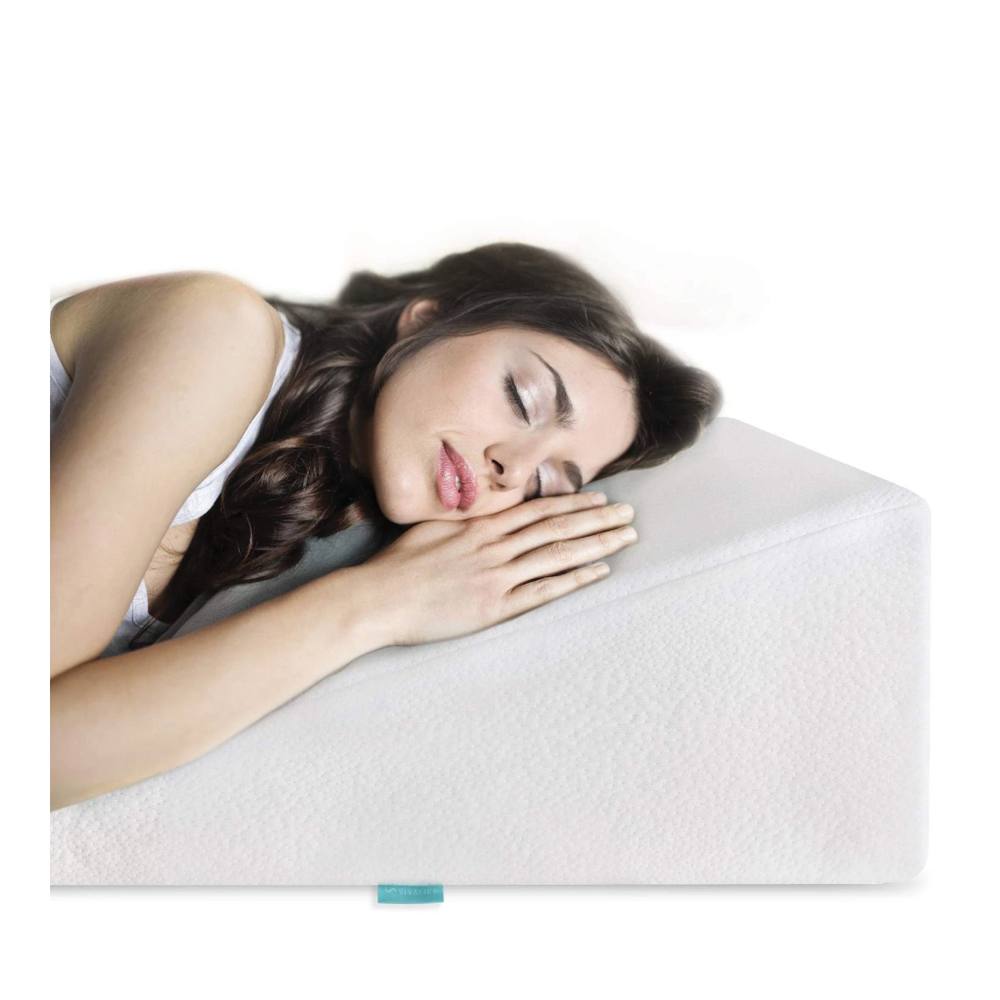 ILFD Group Ltd Bed Wedge Pillow Gel Memory Foam Top in White | Size: Single