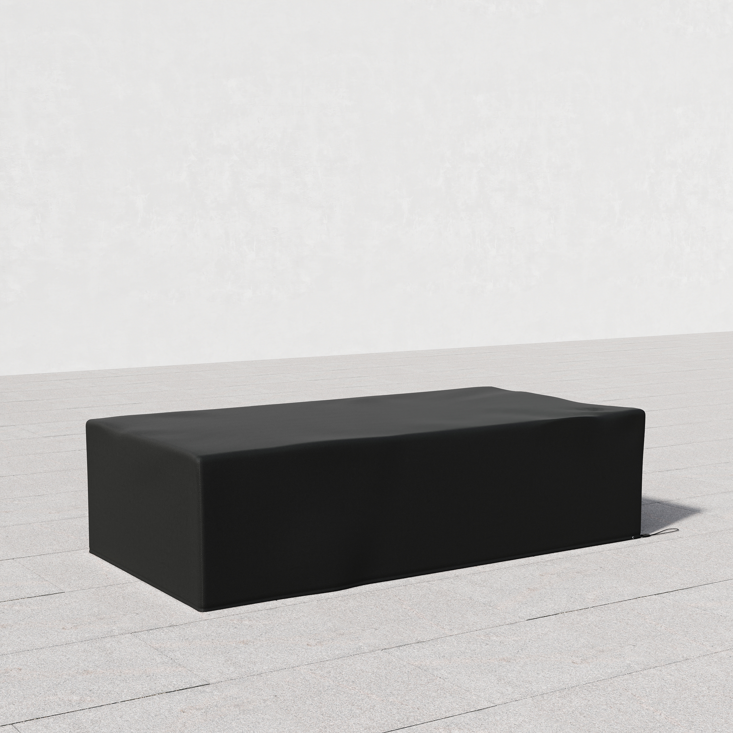 600D Tough Canvas Waterproof Outdoor Coffee Table Covers in Black