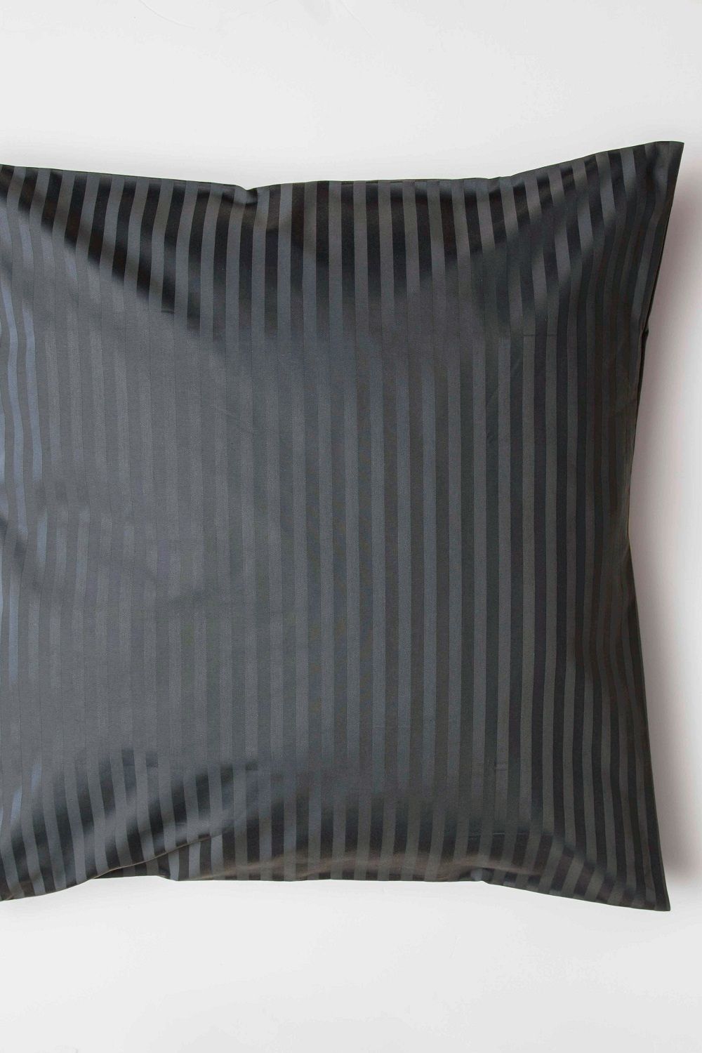 Belledorm Hotel Suite Satin Stripe 540 Thread Count Continental Pillowcase in Charcoal