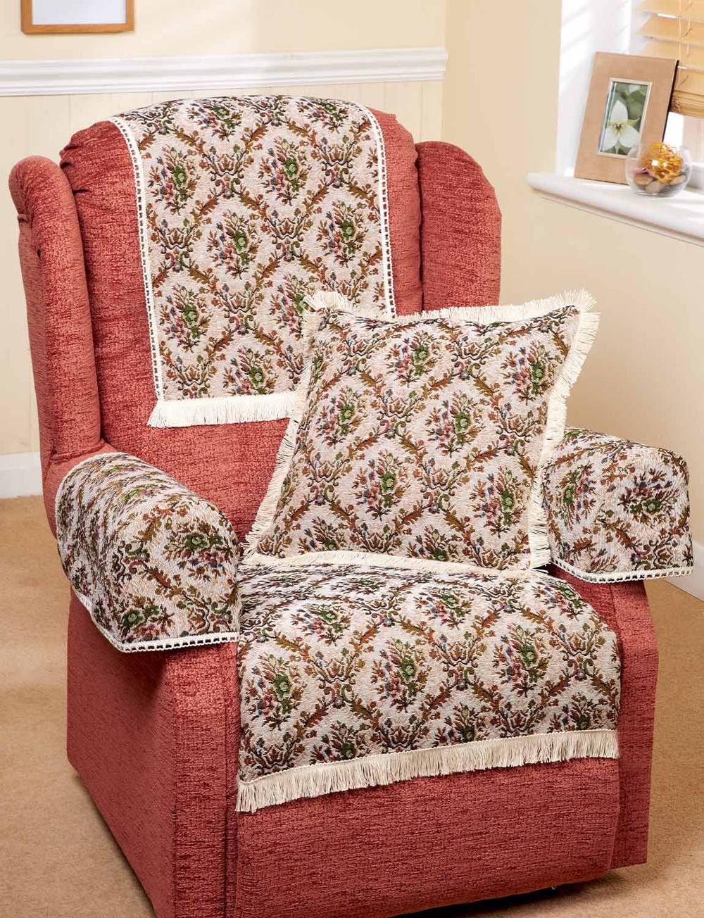 Chums Trellis Tapestry Cushion Cover Pair