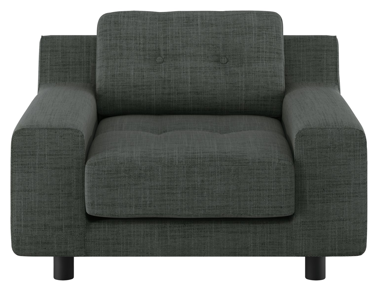 Habitat Hendricks Charcoal Italian Woven Fabric Armchair