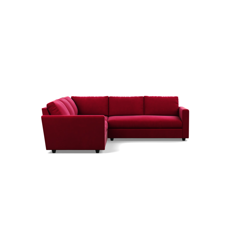 Heal's Nimbus II Large Corner Sofa Varese Velvet Mulberry