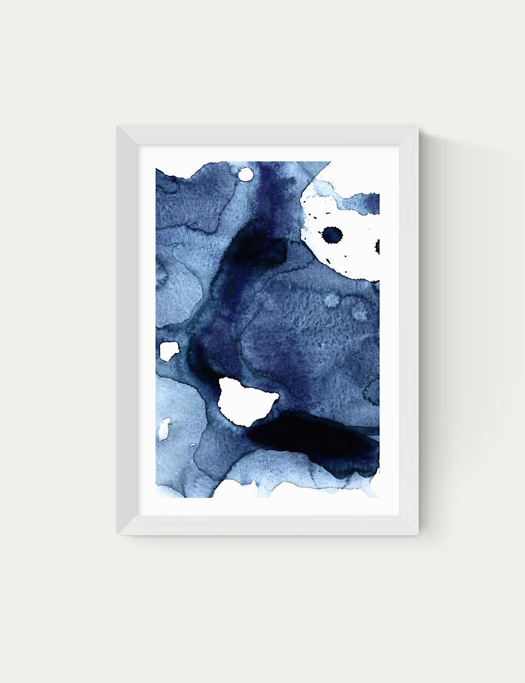 East End Prints Ink Framed Art Print White