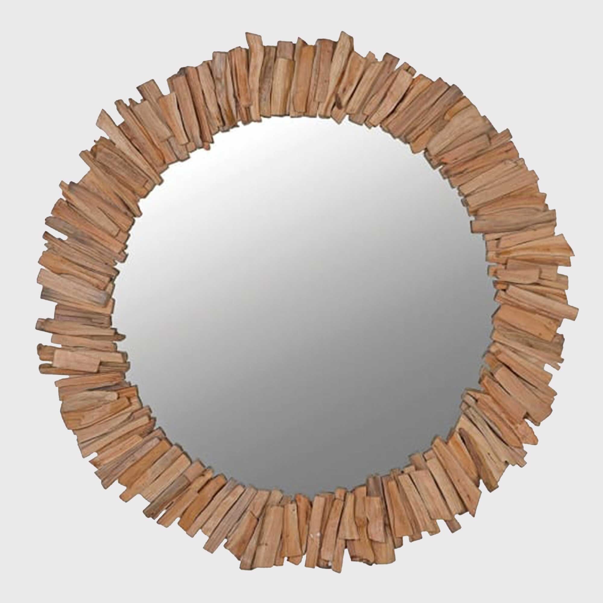Driftwood Mirror, Round, Neutral | Barker & Stonehouse