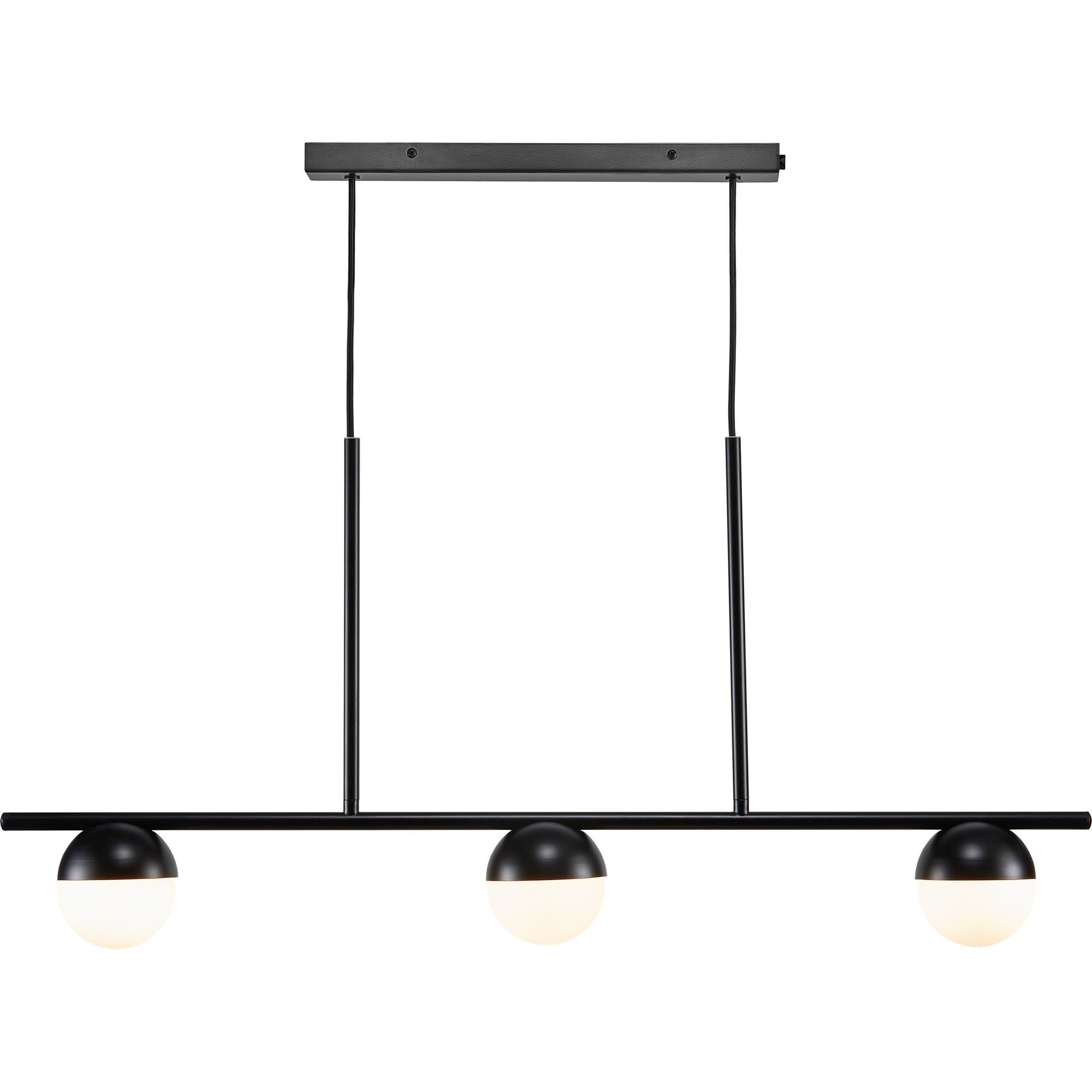Nordlux Modern Indoor Pendant Rail Light Black Metal Solar G9 Sensor Hand Blown Glass -, IP20