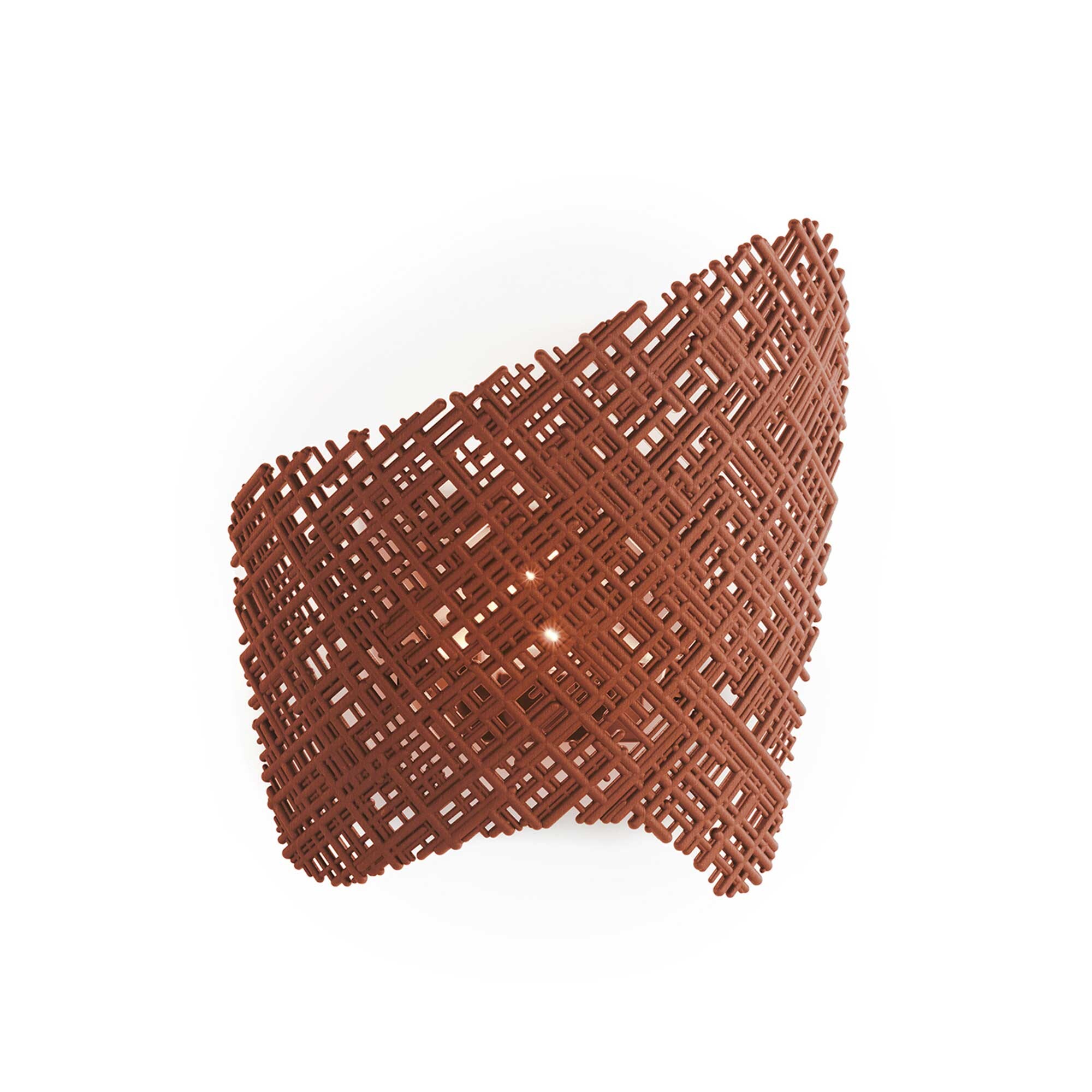 Kartell Tea Applique Wall Lamp 28x12x33 Terracotta, Orange | Barker & Stonehouse