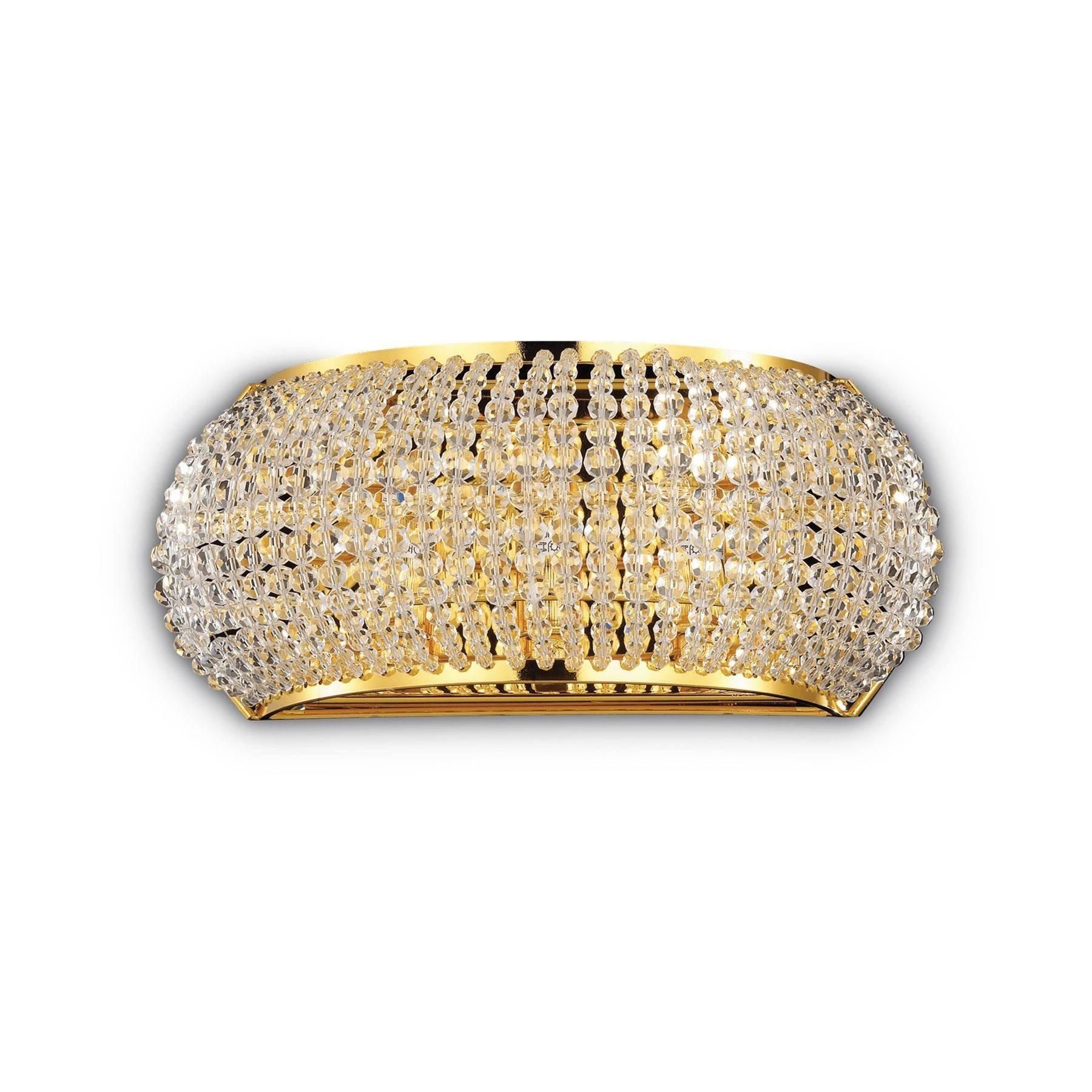 Netlighting Pasha' 3 Light Wall Light Gold