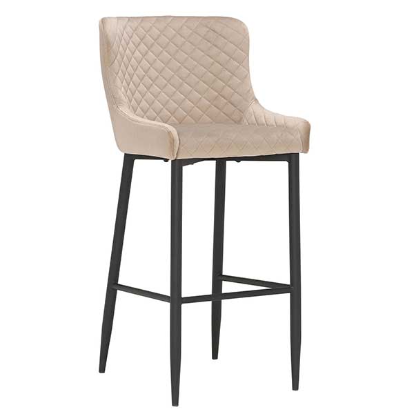 Rivington Fabric Counter Stool  Taupe