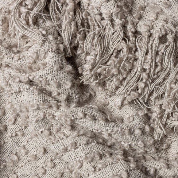 Arvo Boucle Polycotton Yarn Throw Blanket 130cm x 180cm 2
