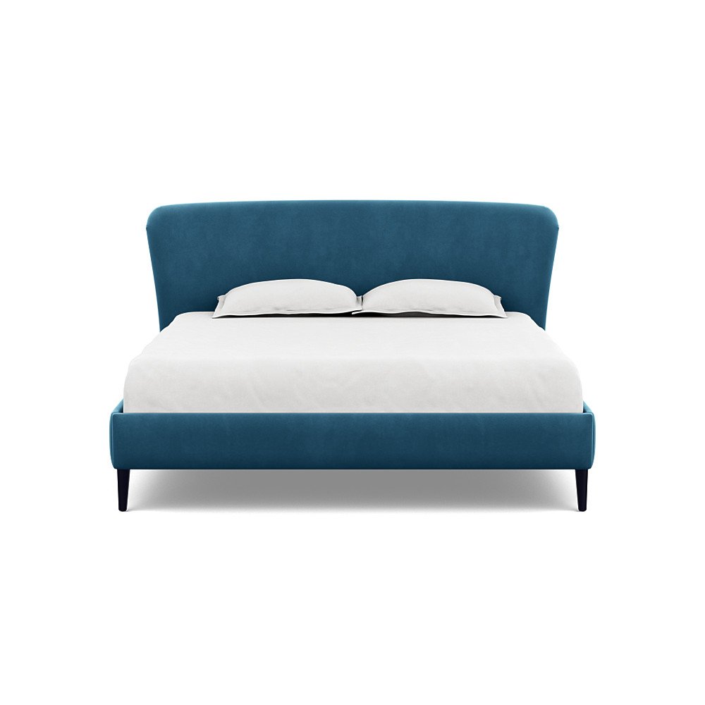 Heal's Darcey Bed Super King Varese Velvet Delft Black Feet