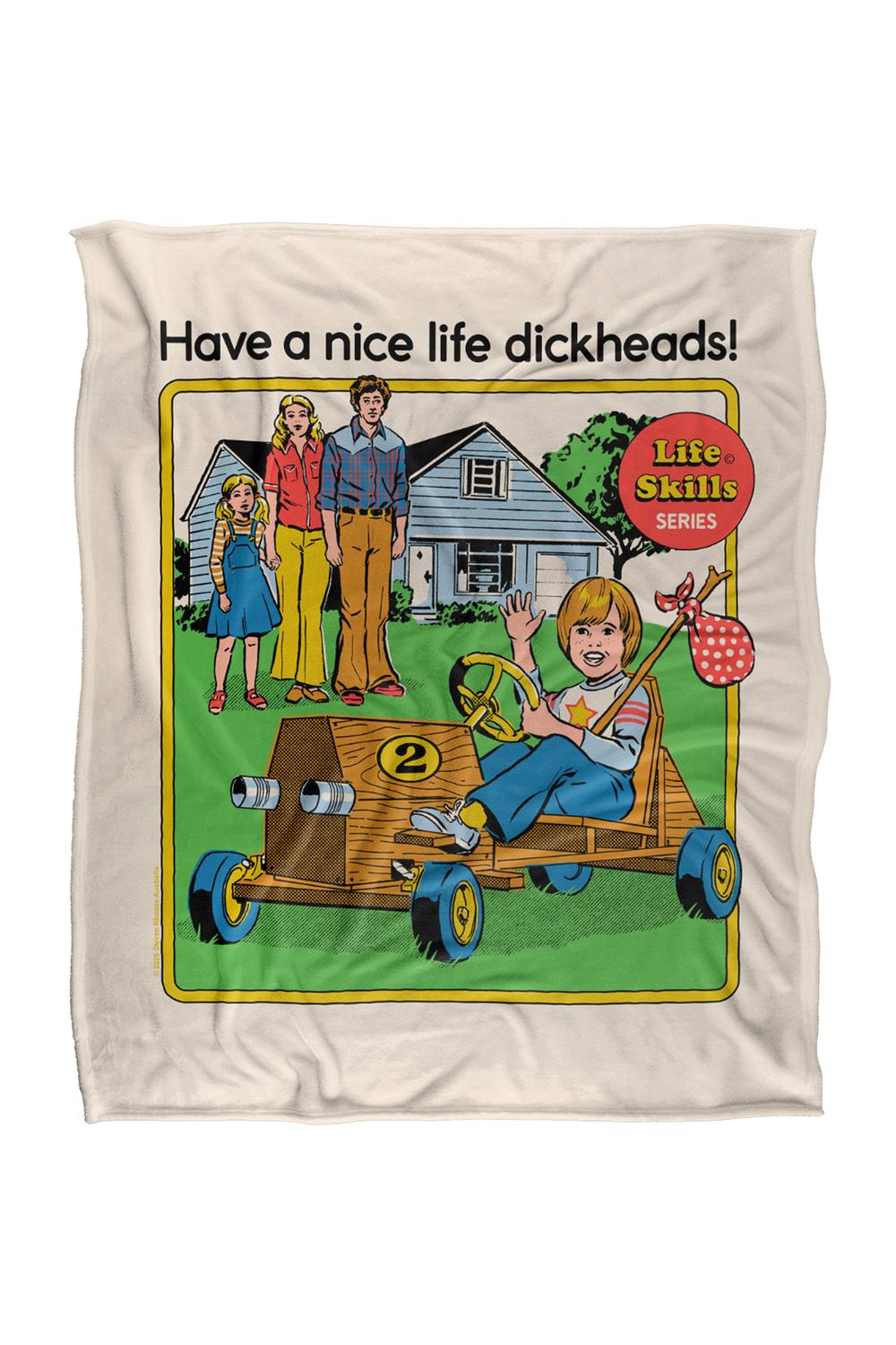 Steven Rhodes Have A Nice Life Silky Touch Super Soft Throw Blanket