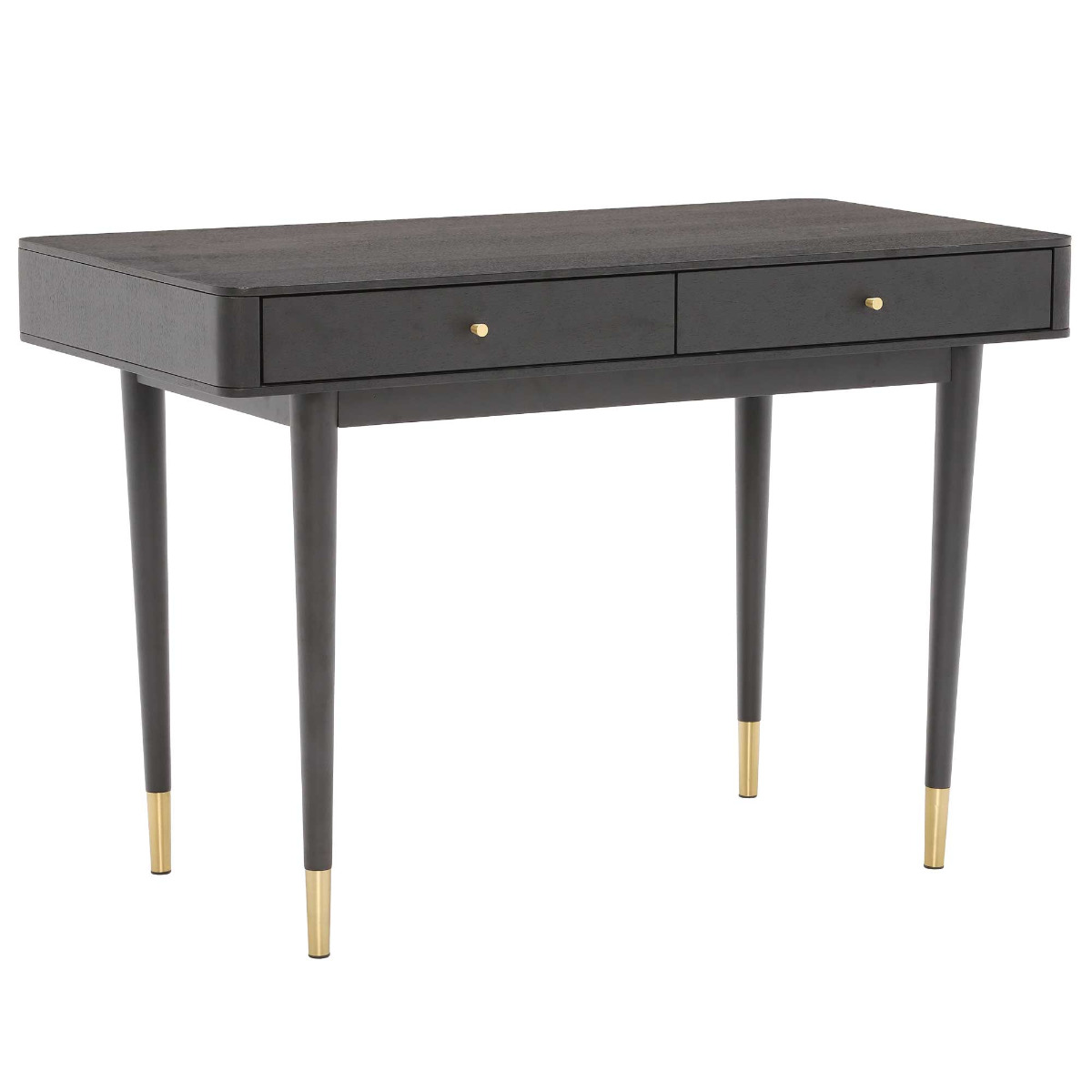 Cannelle Desk, Black Ash with Black and Gold Leg