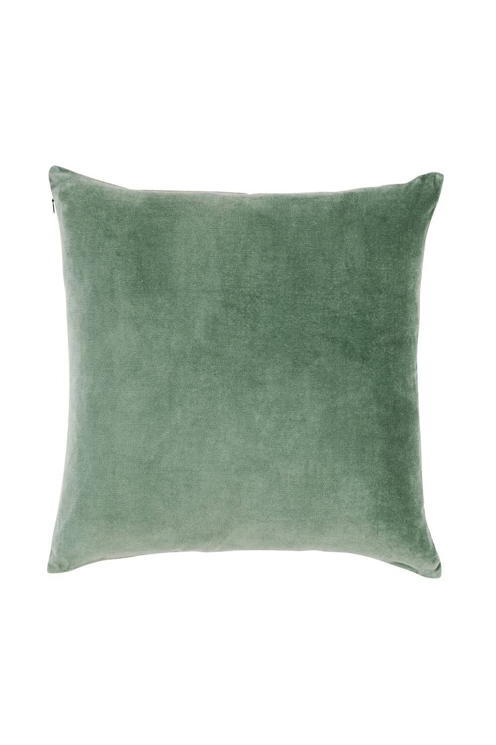 CHRISTY Luxury Filled Velvet 'Jaipur' Square Cushions in Jade