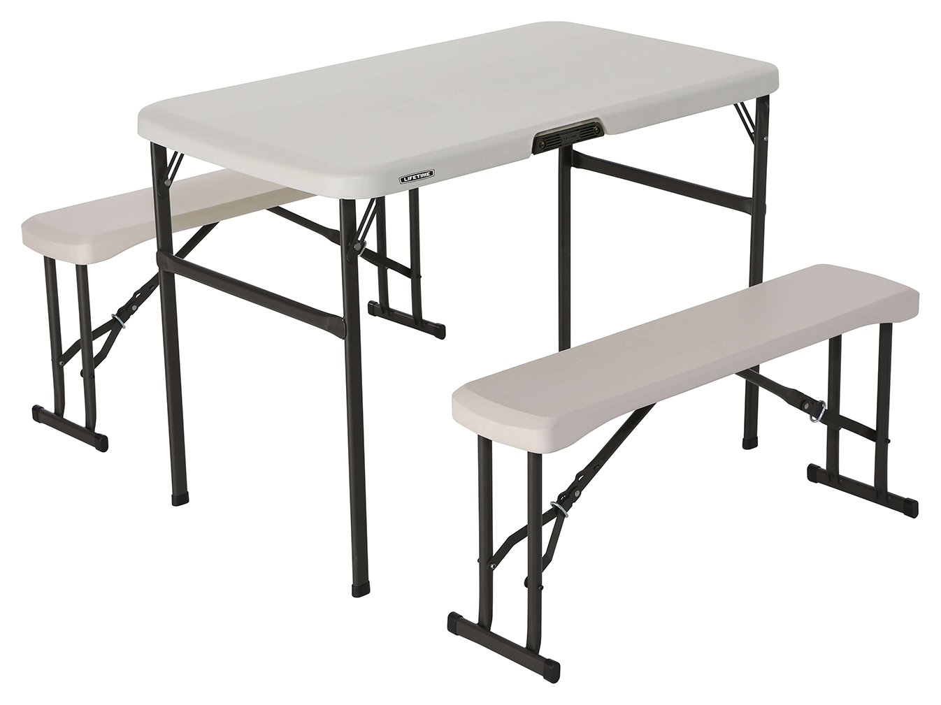Lifetime Plastic 4 Seater Picnic Table - Almond