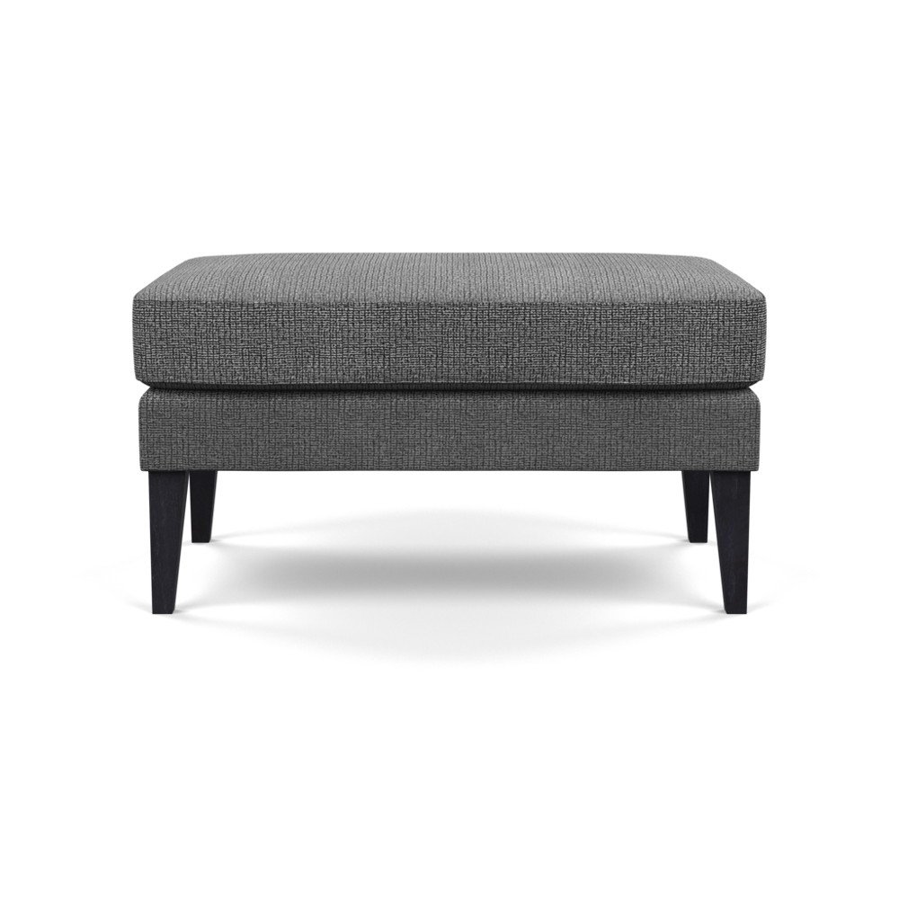 Heal's Richmond Ottoman Tejo Recycled Noir Black Feet