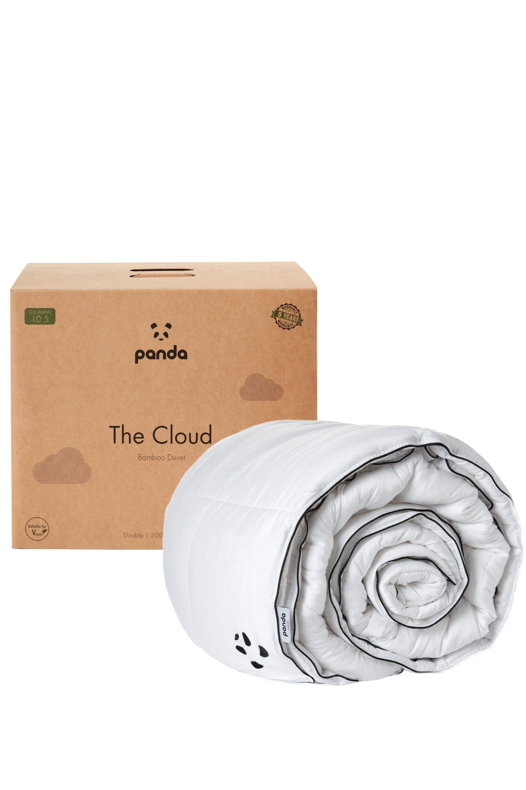 Panda London Panda Cloud 10.5 Tog Bamboo Duvet - All Seasons in White