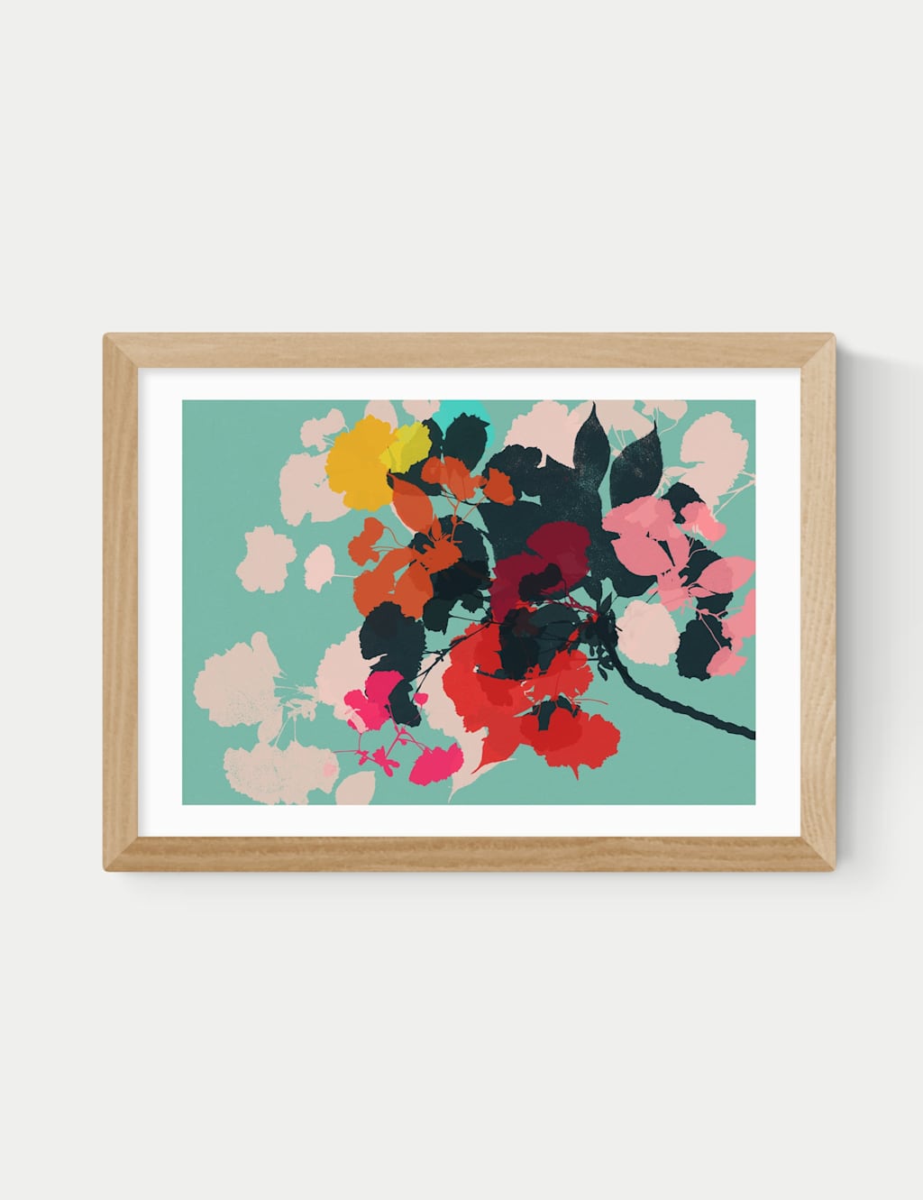 East End Prints Cherry Blossoms Framed Art Natural