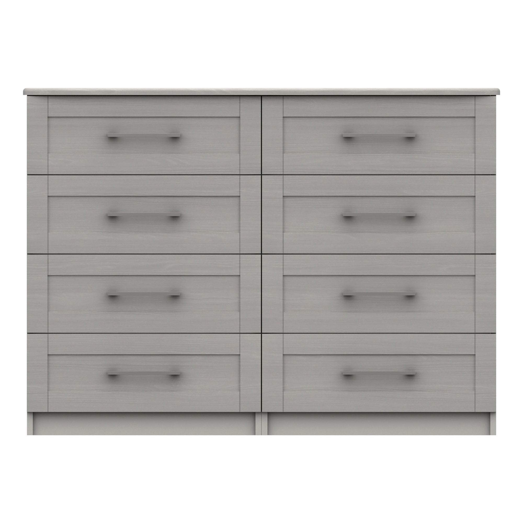Ethan Light Grey 4 Drawer Double Chest Grey