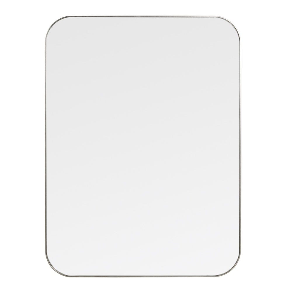 Heal's Fine Edge Mirror Rectangle Curved Silver 100x75cm 3
