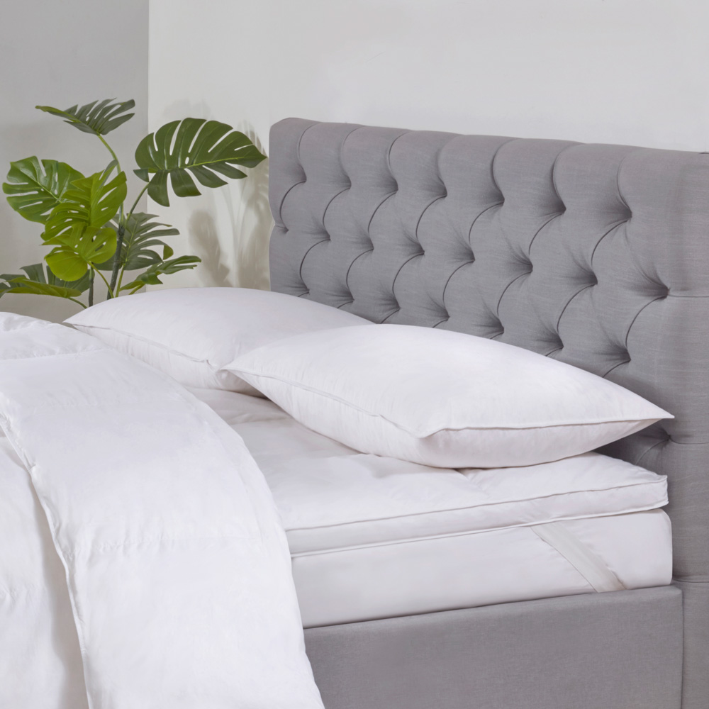 Dreamy Nights All Natural Goose Feather & Down Pillow Pair, White