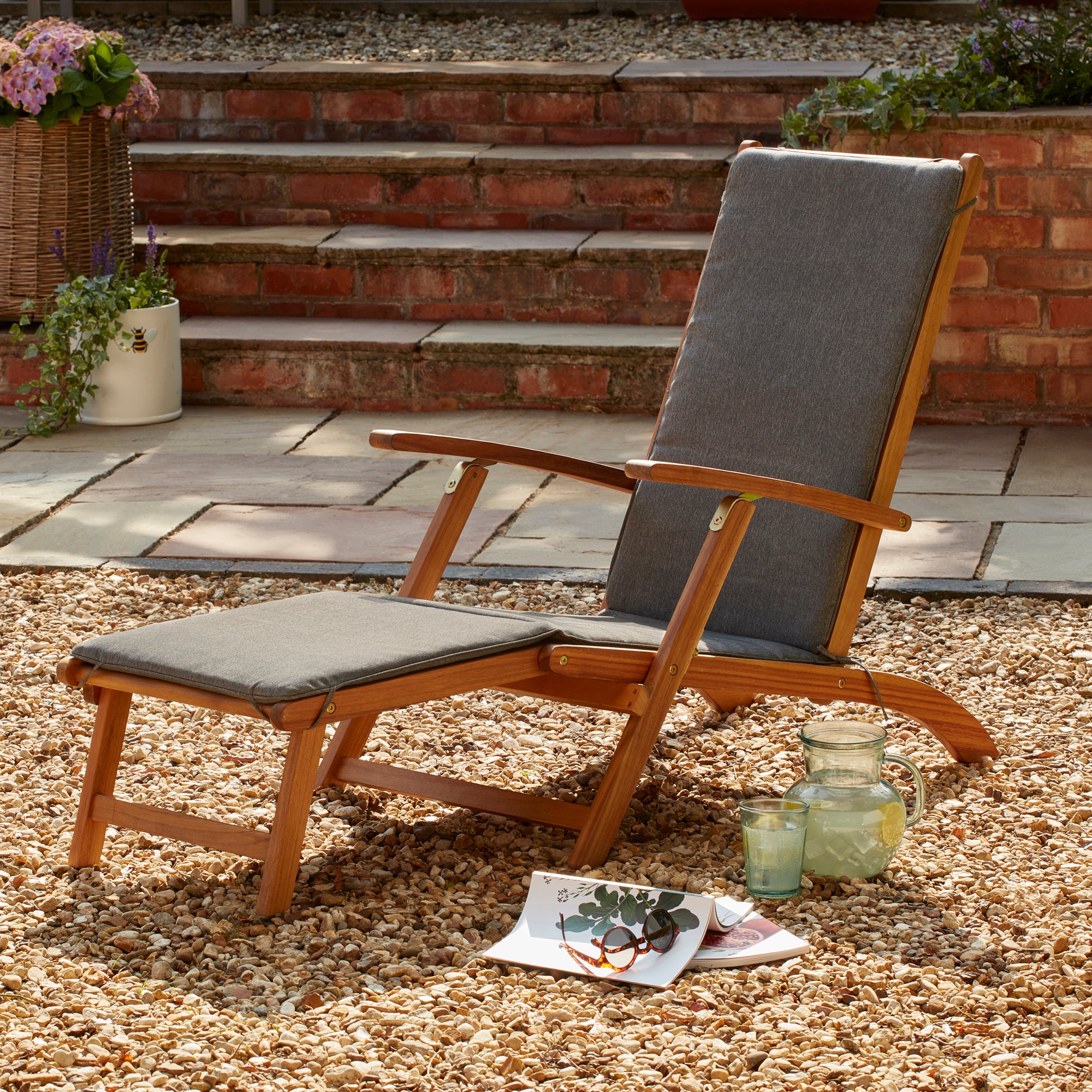 Honolulu Grey Lounger Light Grey
