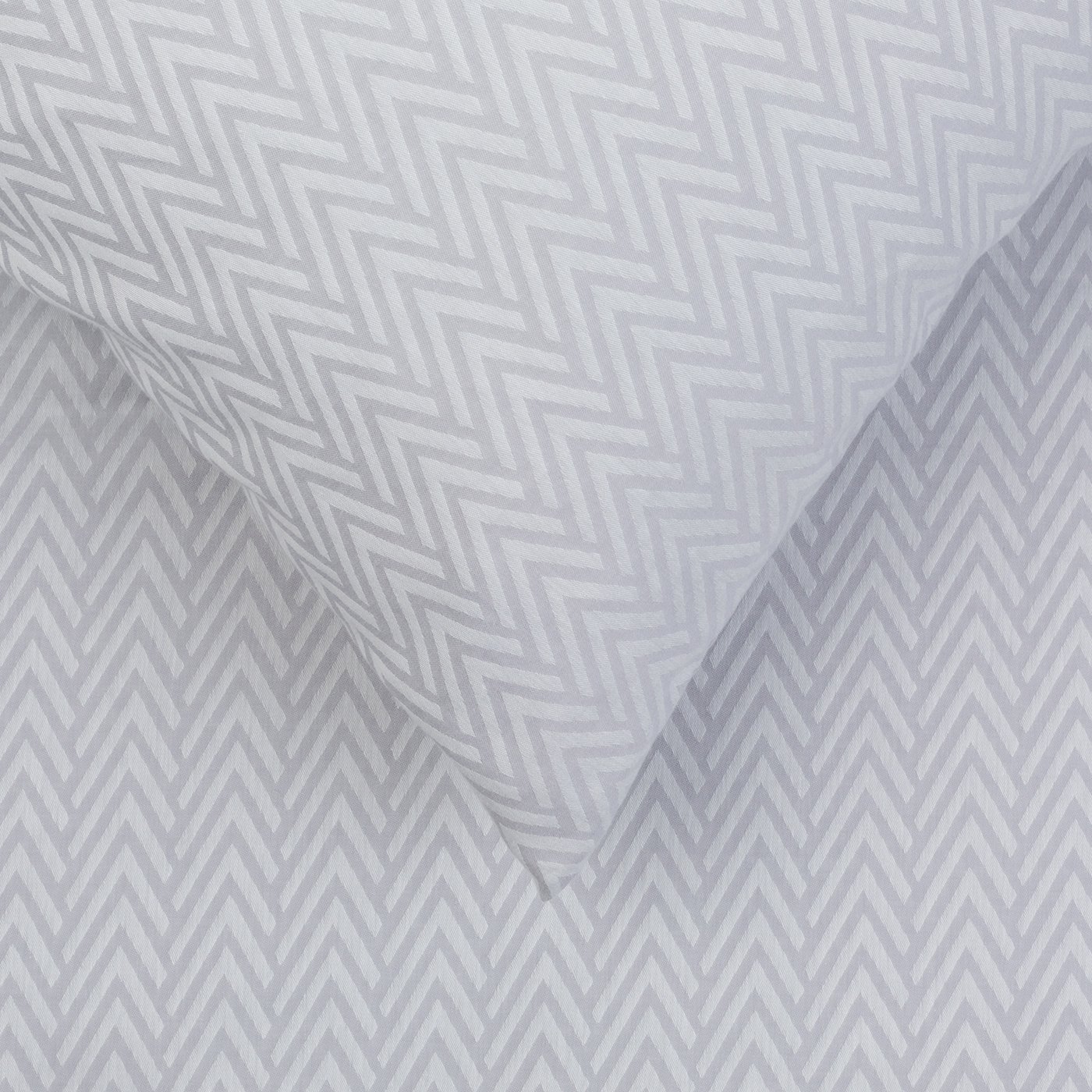 Heal's Herringbone Grey King Duvet Cover