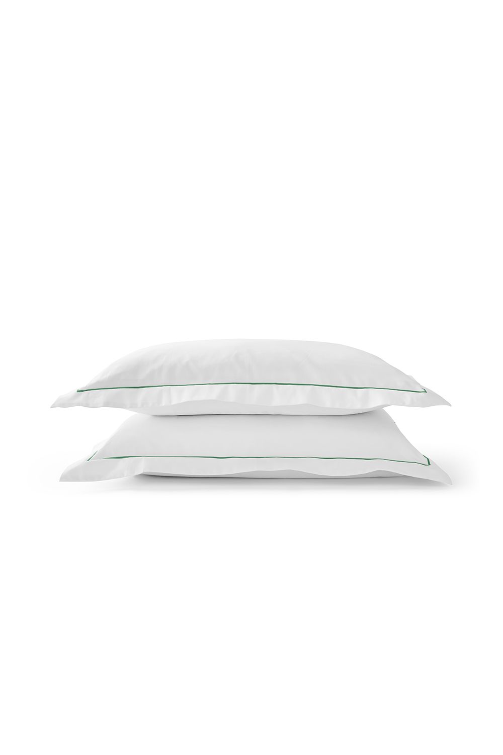 CHRISTY Premium Sateen Satin Oxford Pillowcase Pair in Green