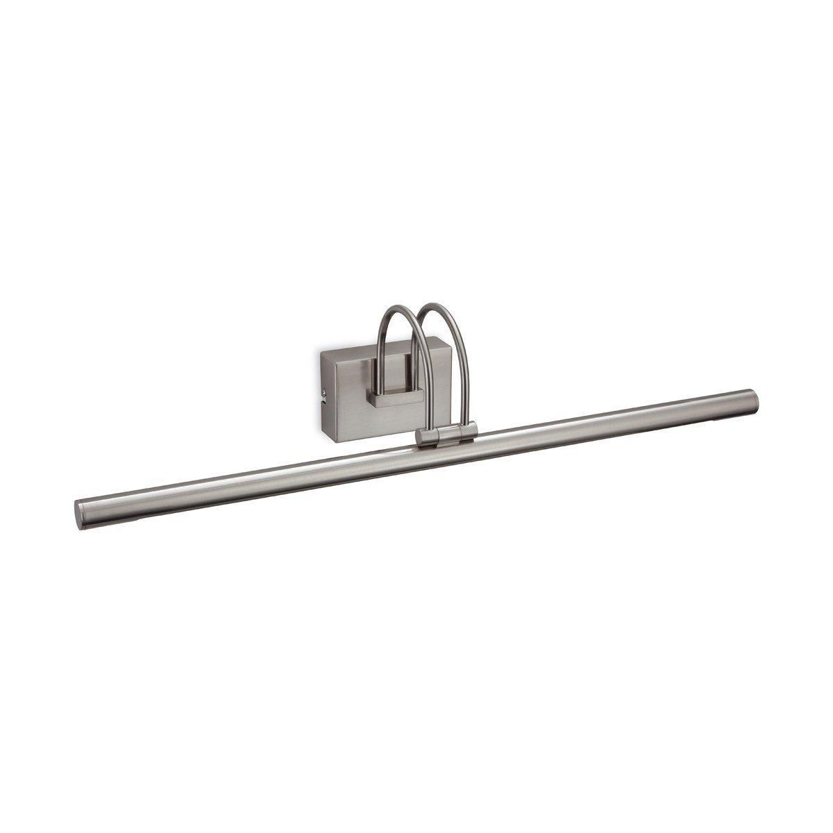 Netlighting Lisa LED Picture Wall Light Brushed Steel in Grey