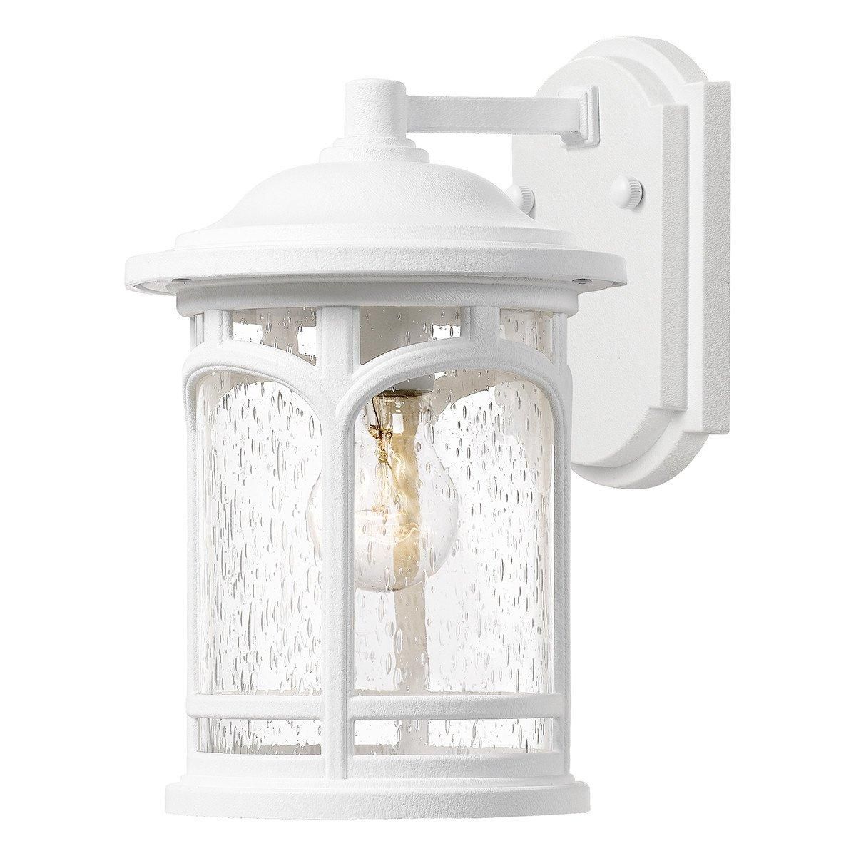 Netlighting Marblehead Outdoor Medium 1 Light Wall Lantern White IP44 E27