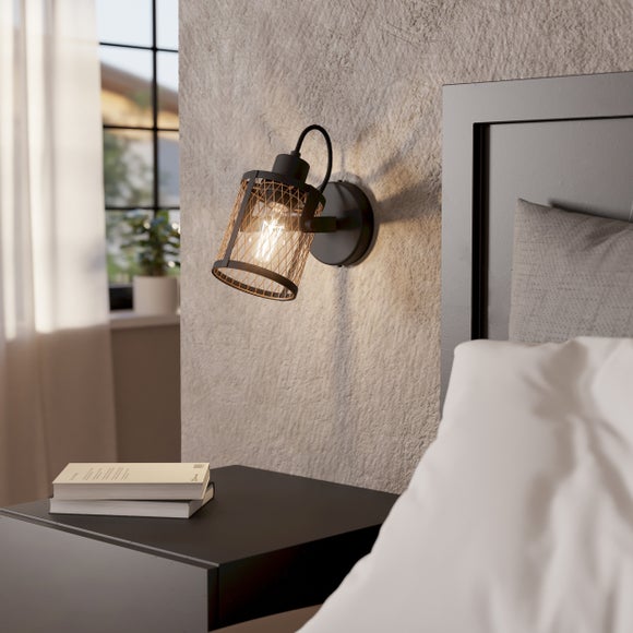 EGLO Dellow Industrial Adjustable Wall Ceiling Spotlight