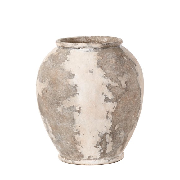 Lulia Antique Finish Stoneware Urn Vase 4