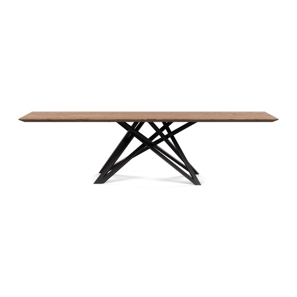 Heal's Vienna Dining Table 280x90cm Smoked Oiled Oak Chamfered Edge Not