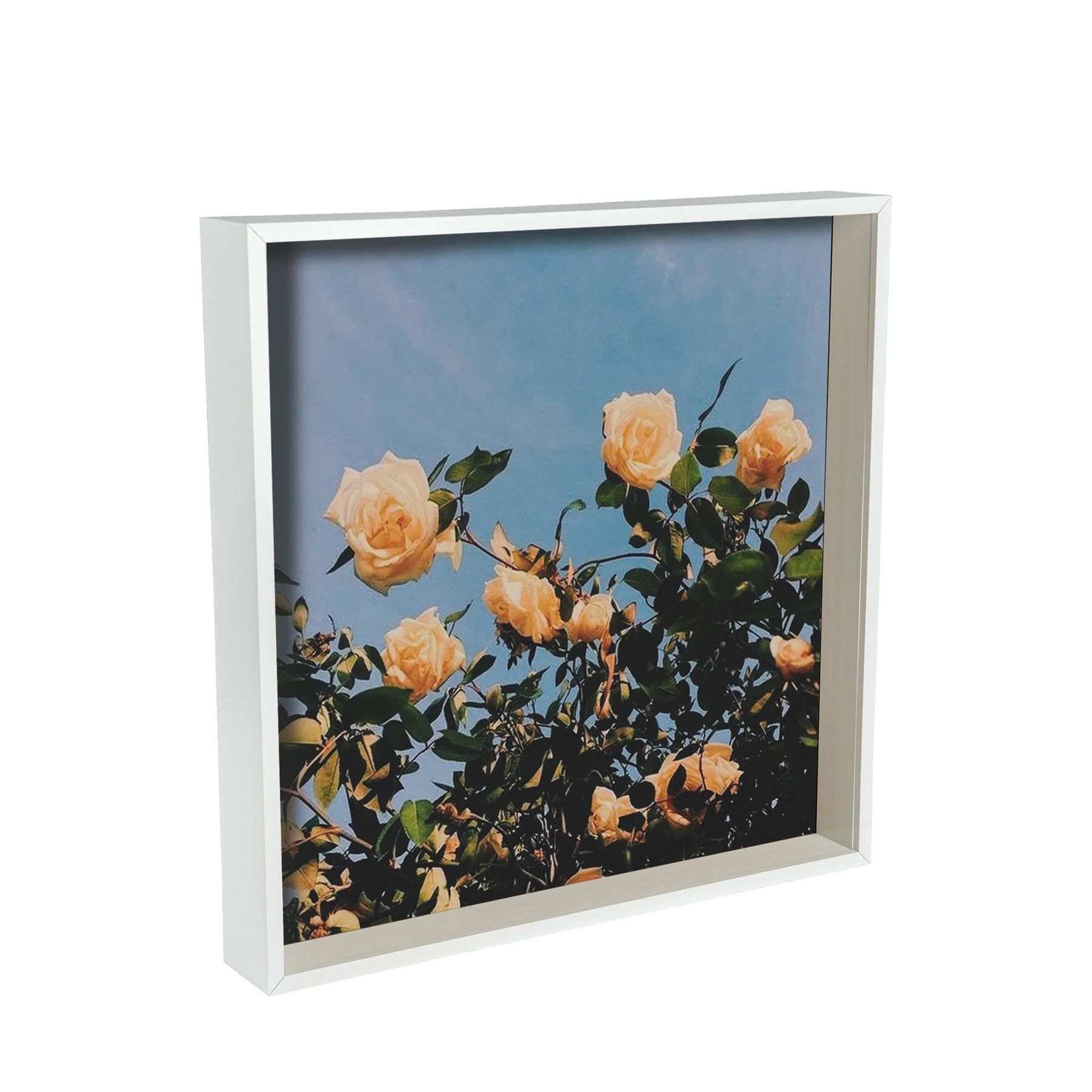 Nicola Spring 3D Deep Box Photo Frame - 16 x 16" - Pack of 1 in White