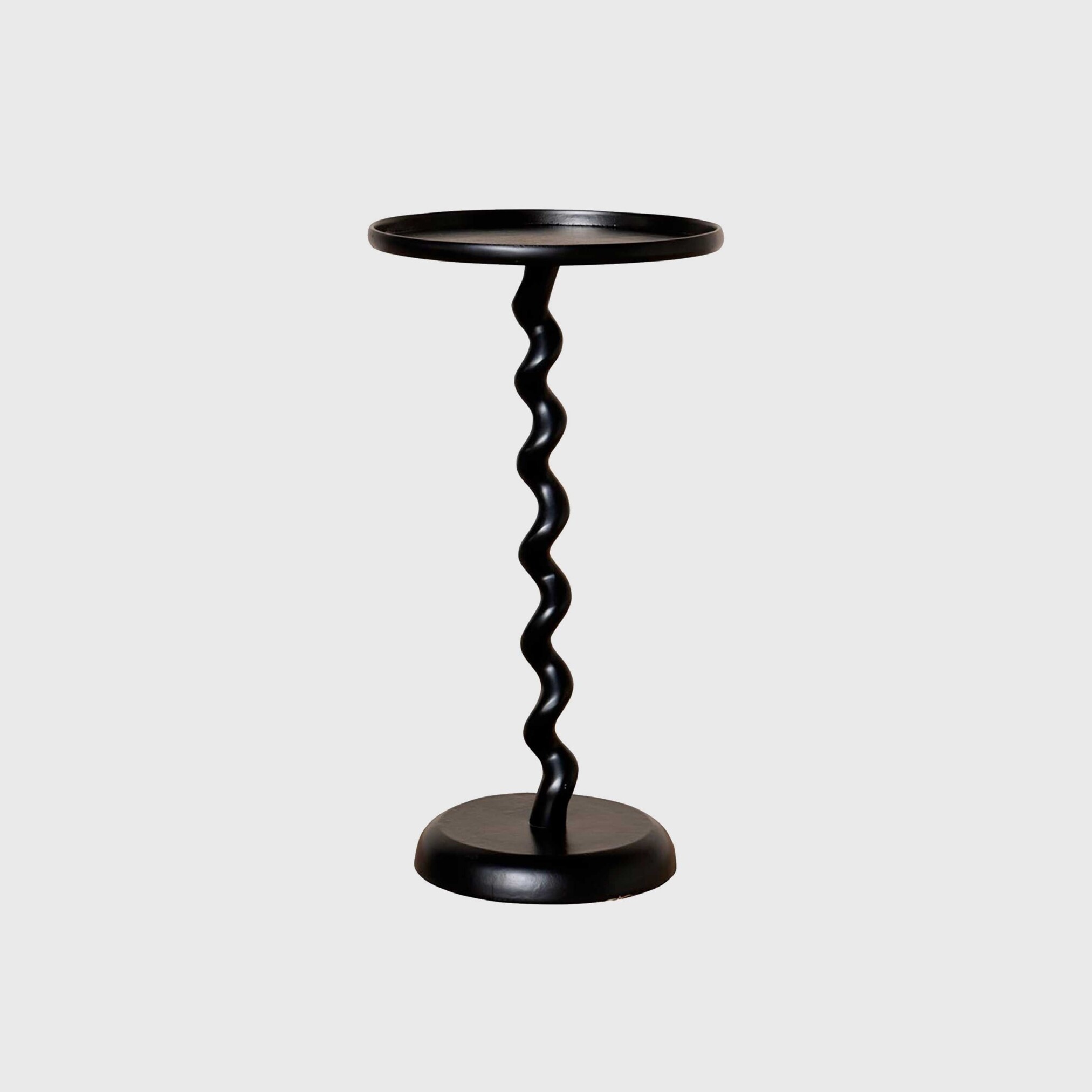 Black Spindle Side Table, Round Metal | Barker & Stonehouse