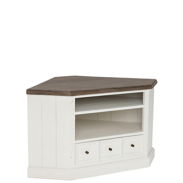 Berkshire Reclaimed Wood Low Corner TV Cabinet