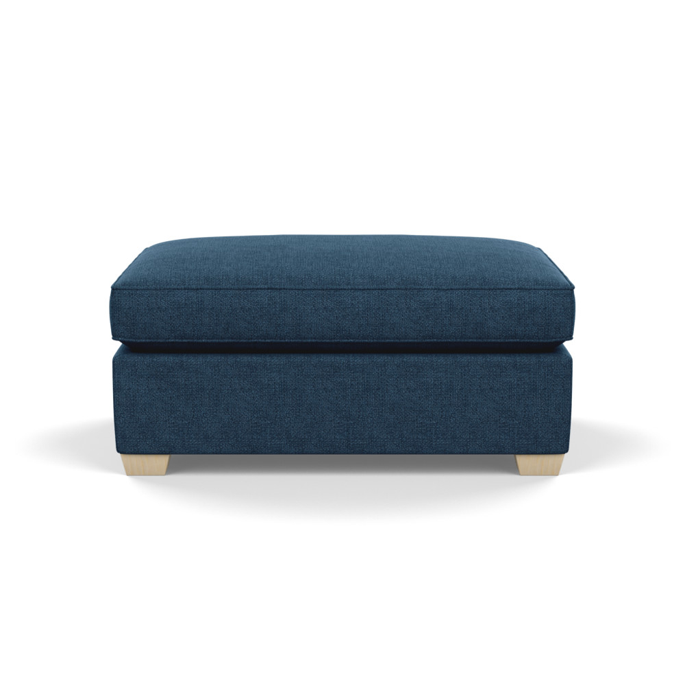 Heal's Torino Footstool Texture Ink Natural Ash Feet