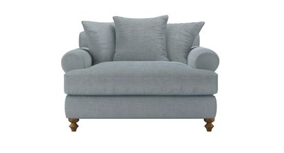 Teddy Loveseat Sofabed in Buttermere Baylee Viscose Linen - sofa.com