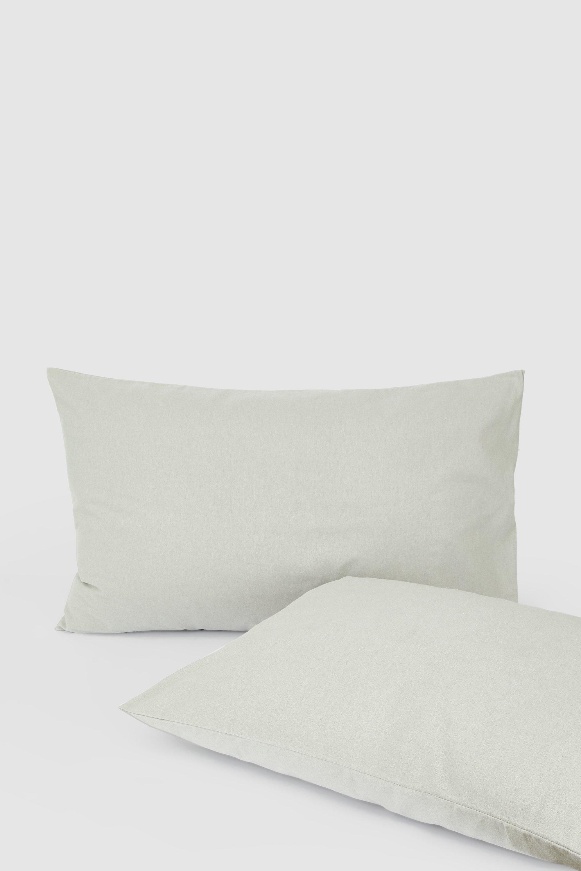 Brushed Cotton Pillowcase Pair