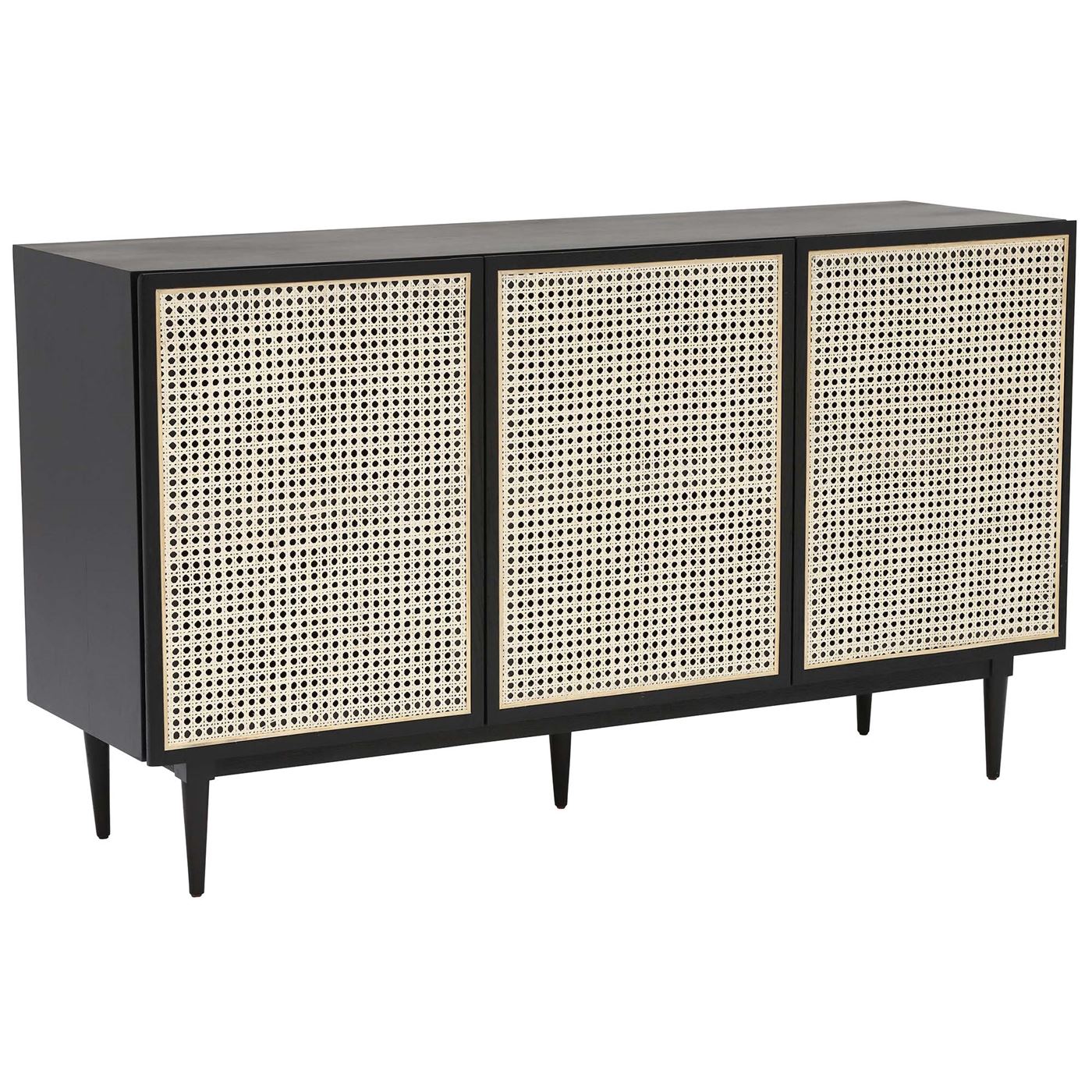 Hague 3 Door Sideboard, Black
