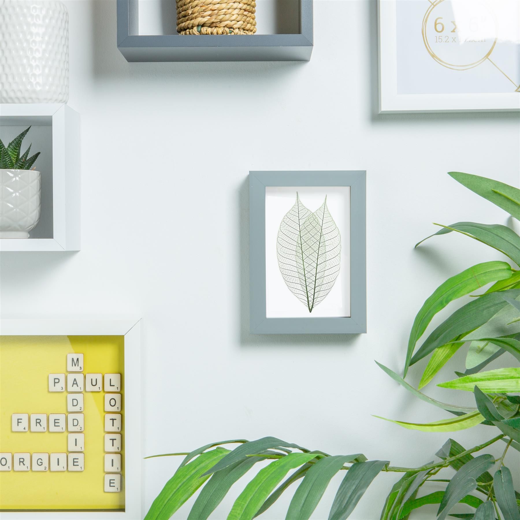 Nicola Spring Photo Frames - 4" x 6" - Pack of 5 in Grey 4