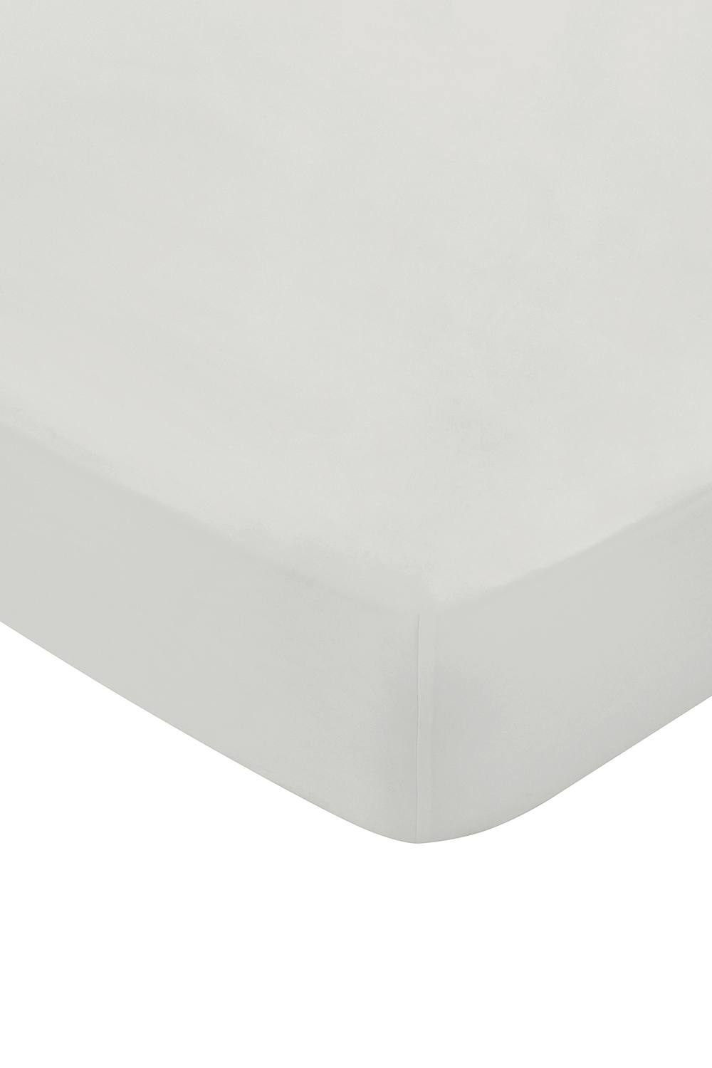1951 'Luxury 400 Thread Count' Cotton Sateen Fitted Sheet in Silver