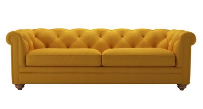Patrick 3 Seat Sofabed in Mango Brushed Linen Cotton - sofa.com