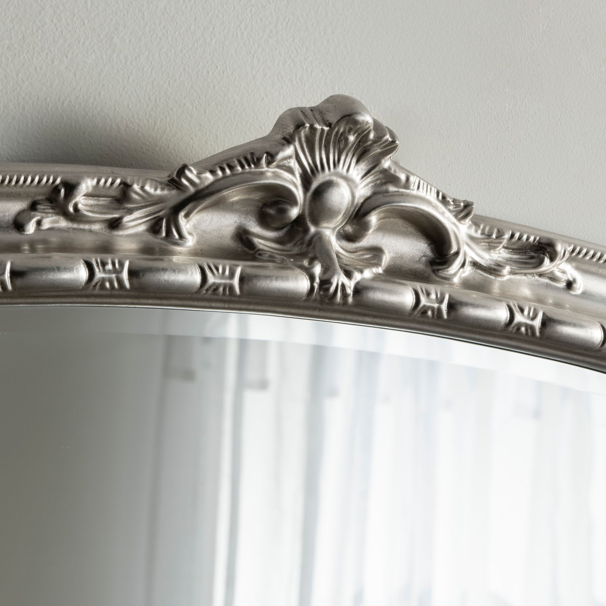 Yearn Mirrors Overmantle Mirror Arched 127(w) x 89cm(h) Victorian Mirror in Silver 5