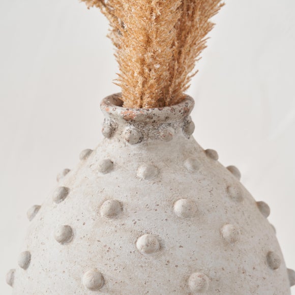 Kali Textured Dot Stoneware Vase 2